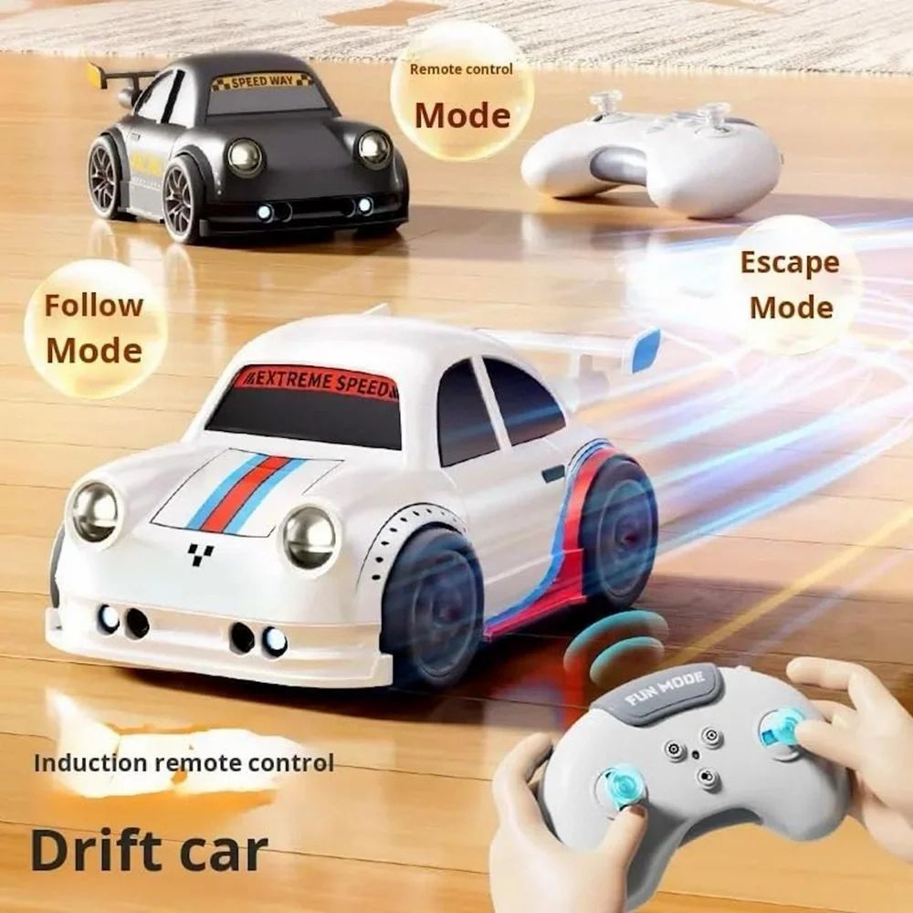 Mini Rc Intelligent Sensor Stunt Car Mini Dream Racing Car Follow Me Escape Mode Fall Resistant Car