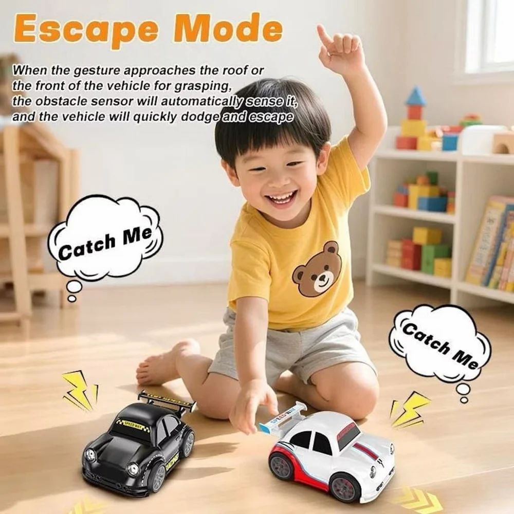 Mini Rc Intelligent Sensor Stunt Car Mini Dream Racing Car Follow Me Escape Mode Fall Resistant Car