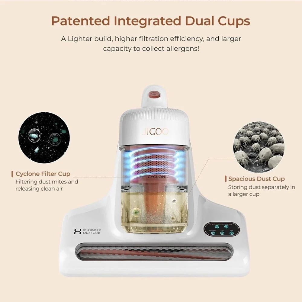 Vacuum Cleaner for Mattresses with LED Display