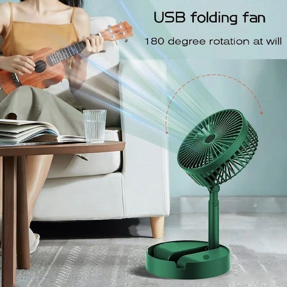 Rechargeable Telescopic Foldable Fan
