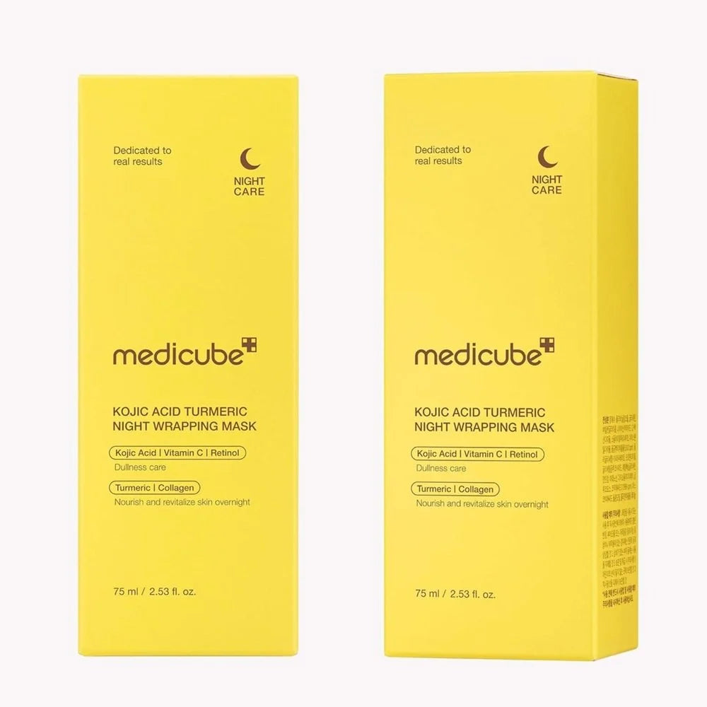 Medicube Kojic Acid Turmeric Overnight Wrapping Peel Off Mask Medicube Overnight Face Mask