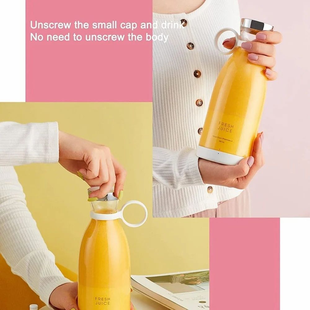 Bottle Juicer Mini Portable Rechargable USB Electric Fruit Juicer