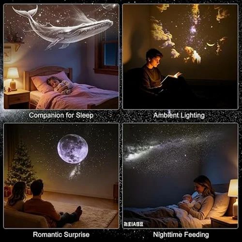 2-In-1 Galaxy Projector Night Light