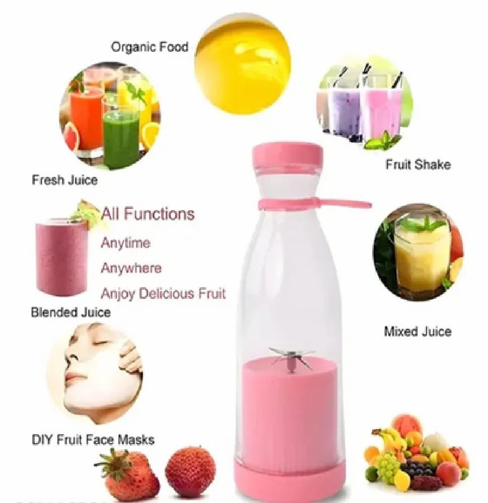 Bottle Juicer Mini Portable Rechargable USB Electric Fruit Juicer